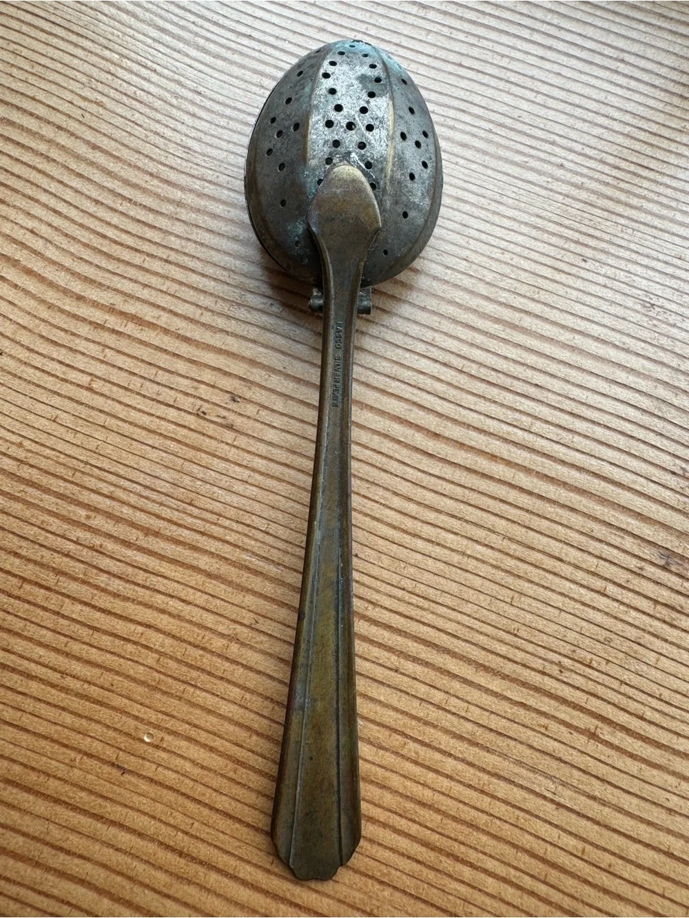 Vintage Antique Nasco Silver Plate Tea Infuser Spoon